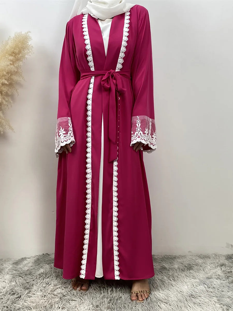 Ramadan Fashion Abaya Dubai Luxury Kimono Muslim Caftan Marocain Modest Robe Kaftans For Women Cardigan Turkey Islam Clothing
