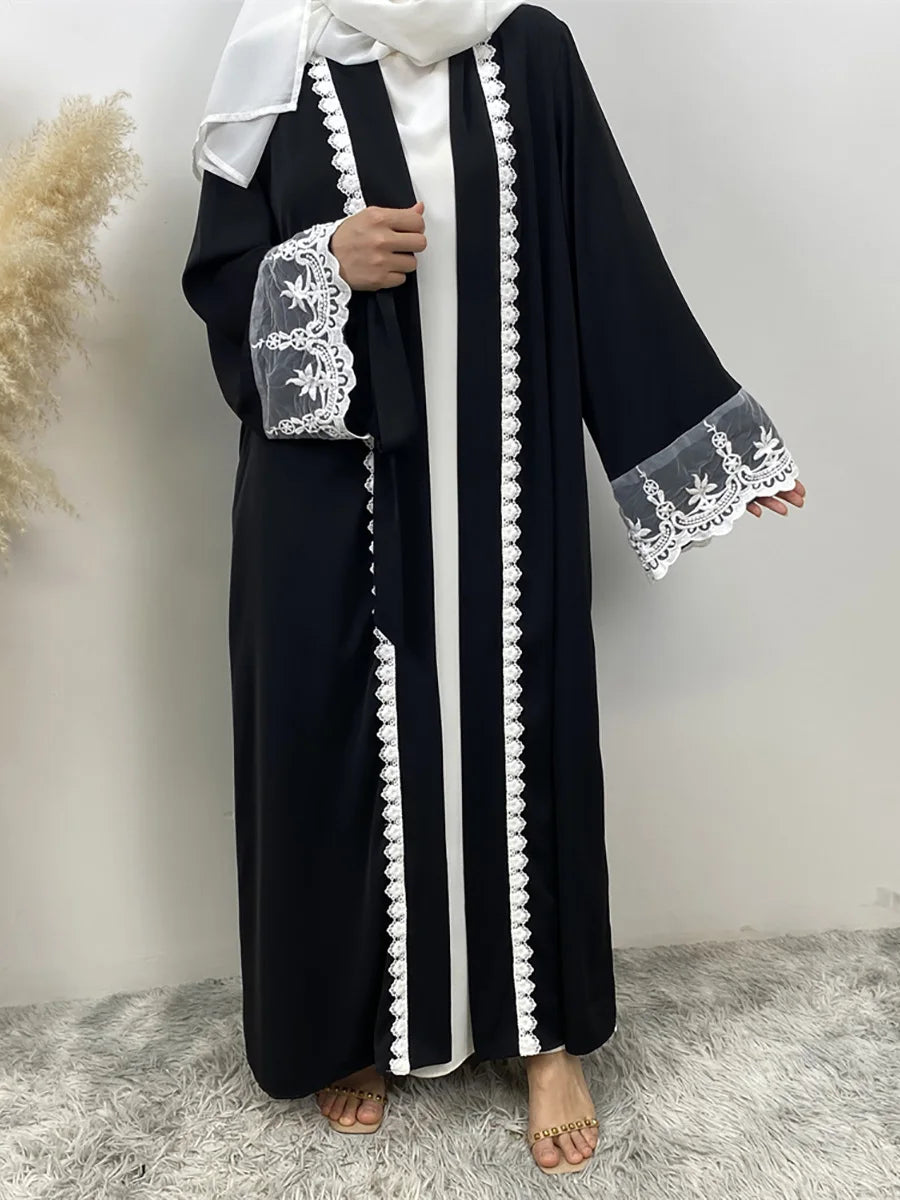 Ramadan Fashion Abaya Dubai Luxury Kimono Muslim Caftan Marocain Modest Robe Kaftans For Women Cardigan Turkey Islam Clothing
