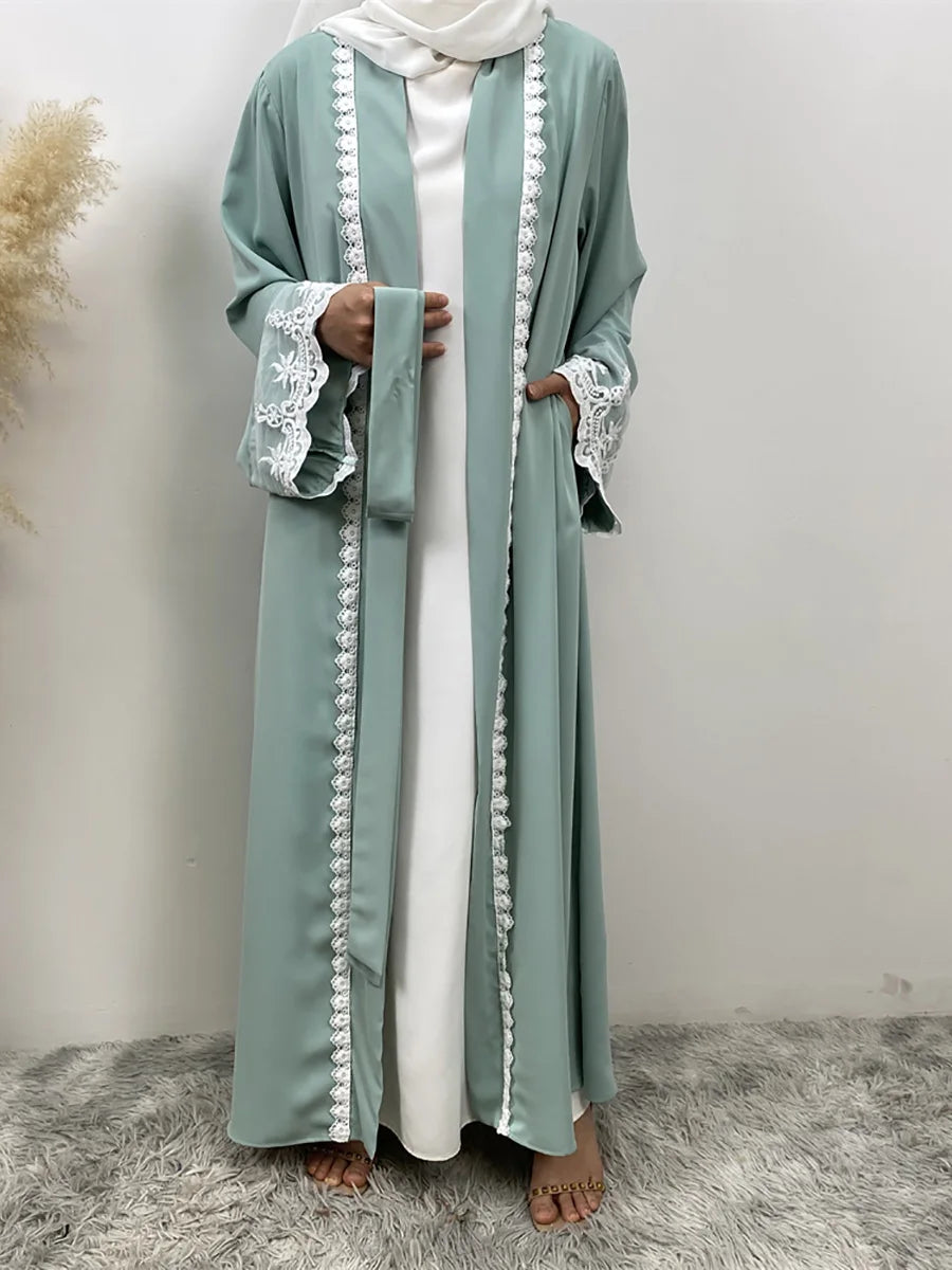 Ramadan Fashion Abaya Dubai Luxury Kimono Muslim Caftan Marocain Modest Robe Kaftans For Women Cardigan Turkey Islam Clothing