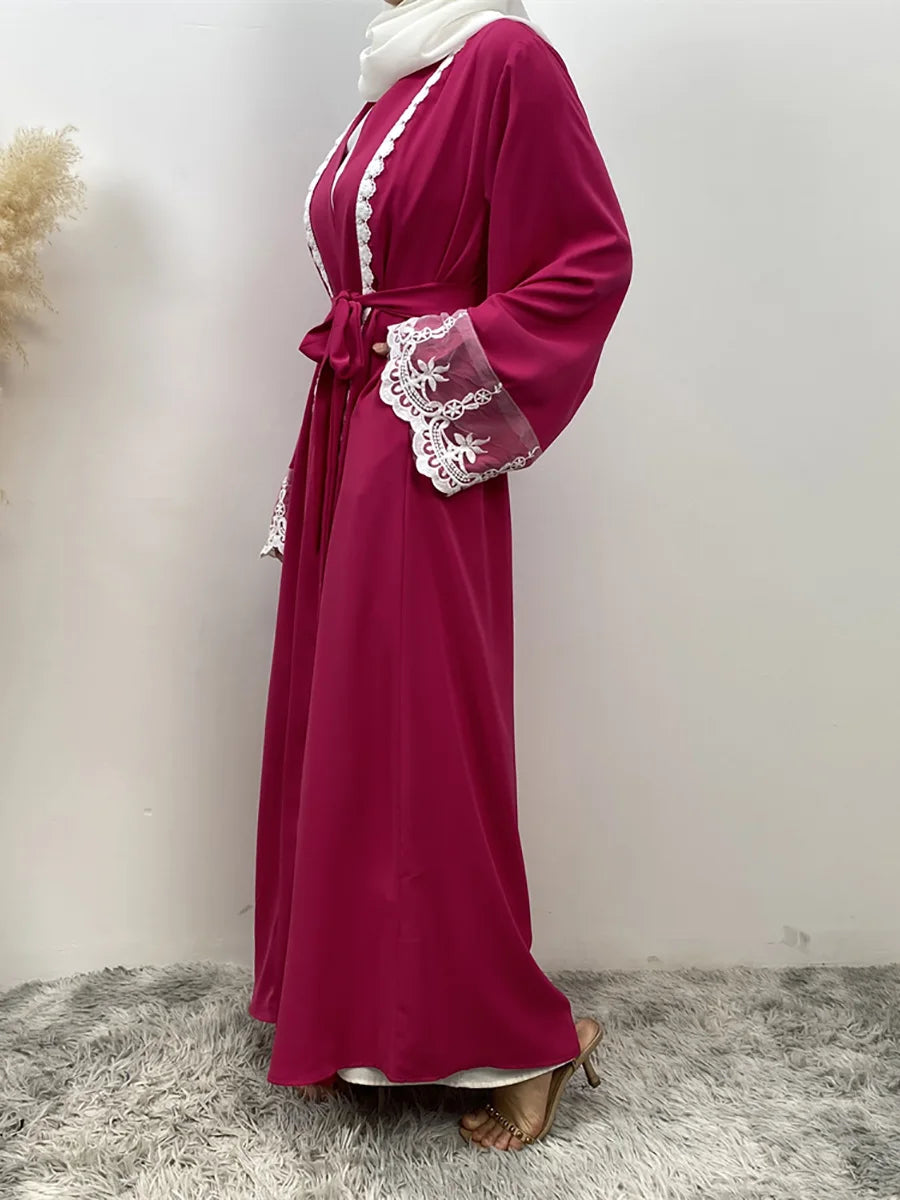 Ramadan Fashion Abaya Dubai Luxury Kimono Muslim Caftan Marocain Modest Robe Kaftans For Women Cardigan Turkey Islam Clothing
