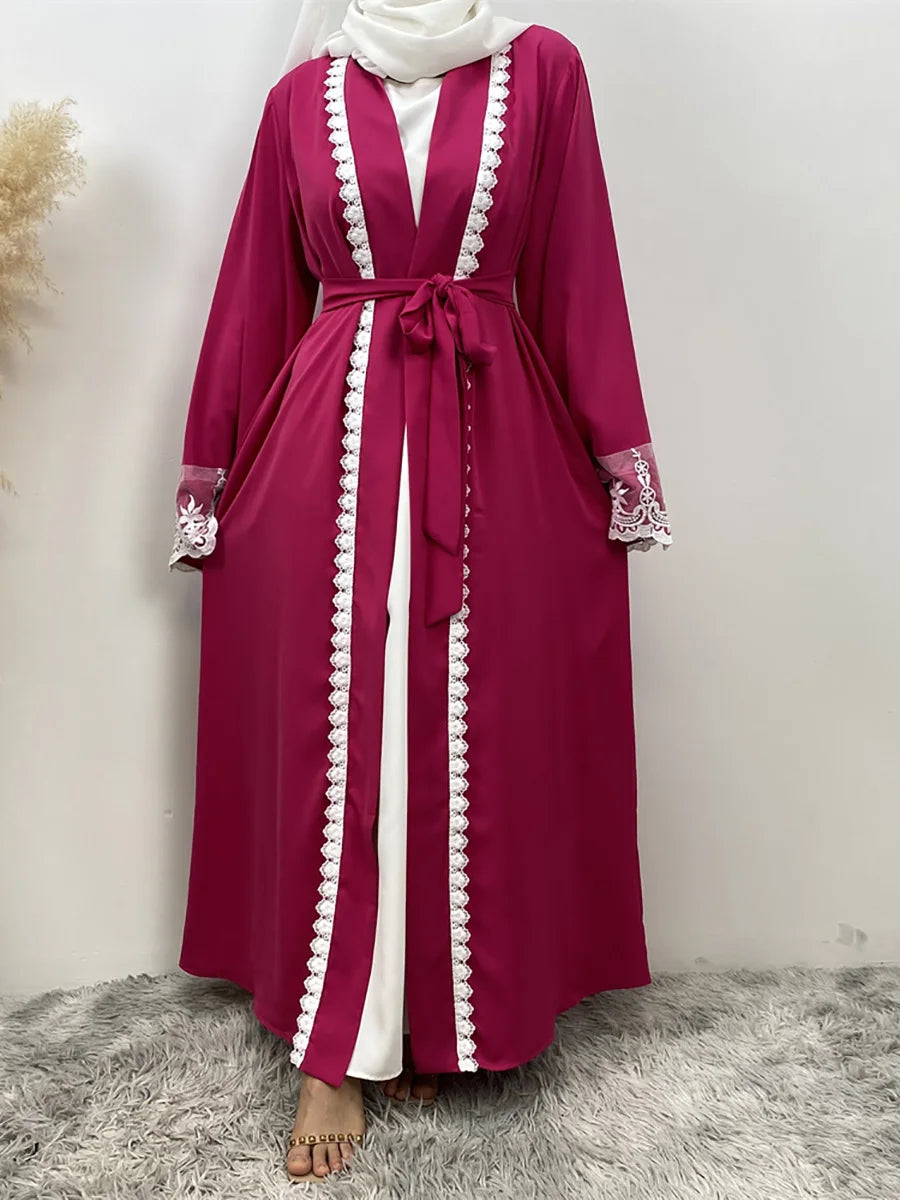 Ramadan Fashion Abaya Dubai Luxury Kimono Muslim Caftan Marocain Modest Robe Kaftans For Women Cardigan Turkey Islam Clothing