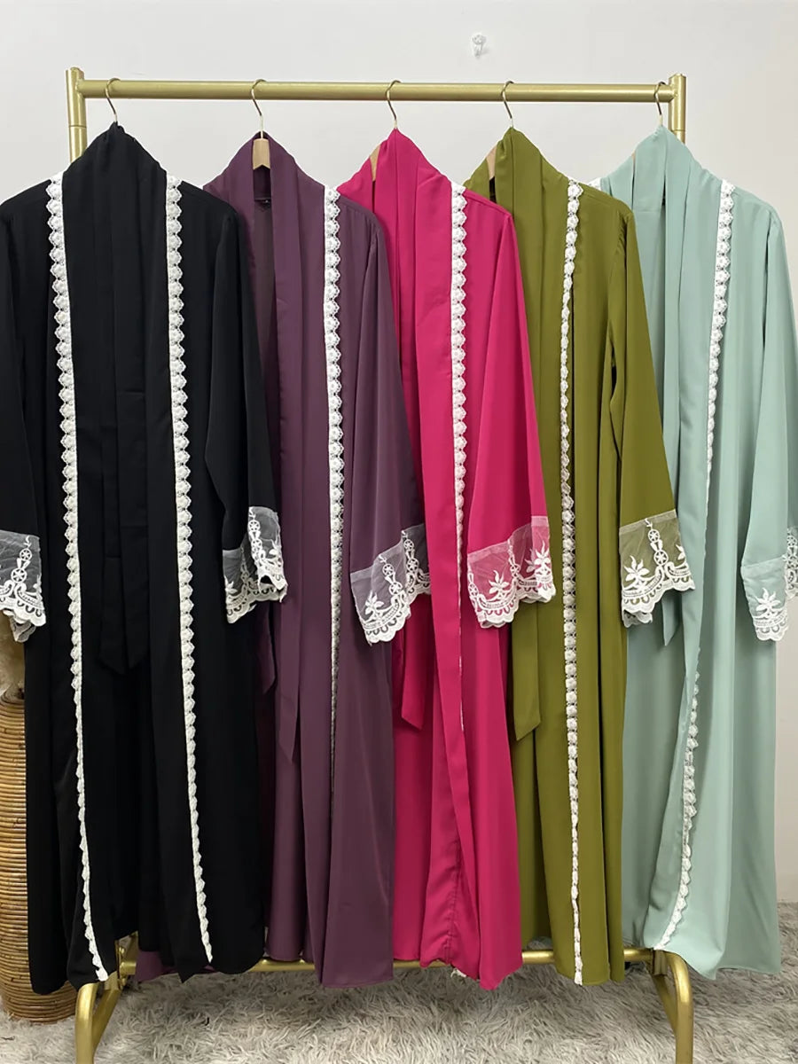 Ramadan Fashion Abaya Dubai Luxury Kimono Muslim Caftan Marocain Modest Robe Kaftans For Women Cardigan Turkey Islam Clothing