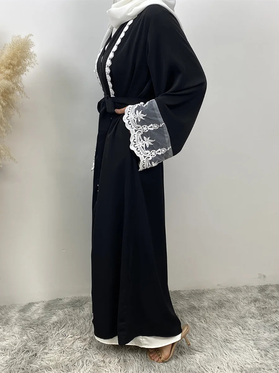 Ramadan Fashion Abaya Dubai Luxury Kimono Muslim Caftan Marocain Modest Robe Kaftans For Women Cardigan Turkey Islam Clothing