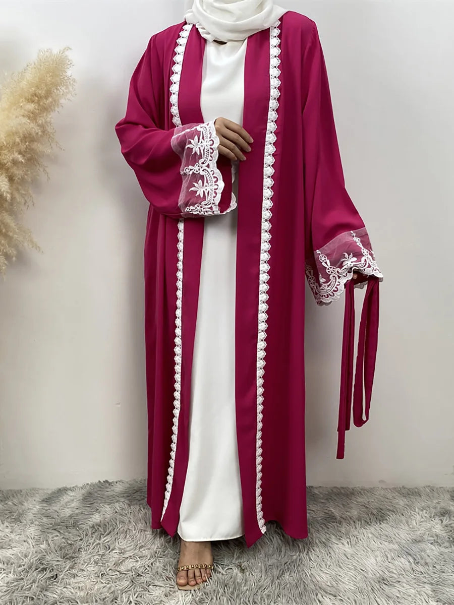 Ramadan Fashion Abaya Dubai Luxury Kimono Muslim Caftan Marocain Modest Robe Kaftans For Women Cardigan Turkey Islam Clothing