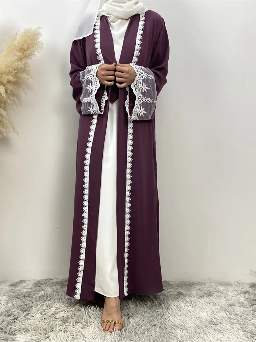 Ramadan Fashion Abaya Dubai Luxury Kimono Muslim Caftan Marocain Modest Robe Kaftans For Women Cardigan Turkey Islam Clothing