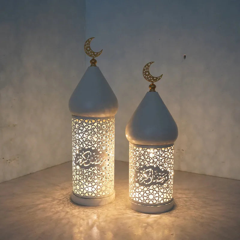2025 New Decorative Holder Ramadan Decoration Metal Lamp Tea Light Holder for Mantel Table Desk Dining Room Home