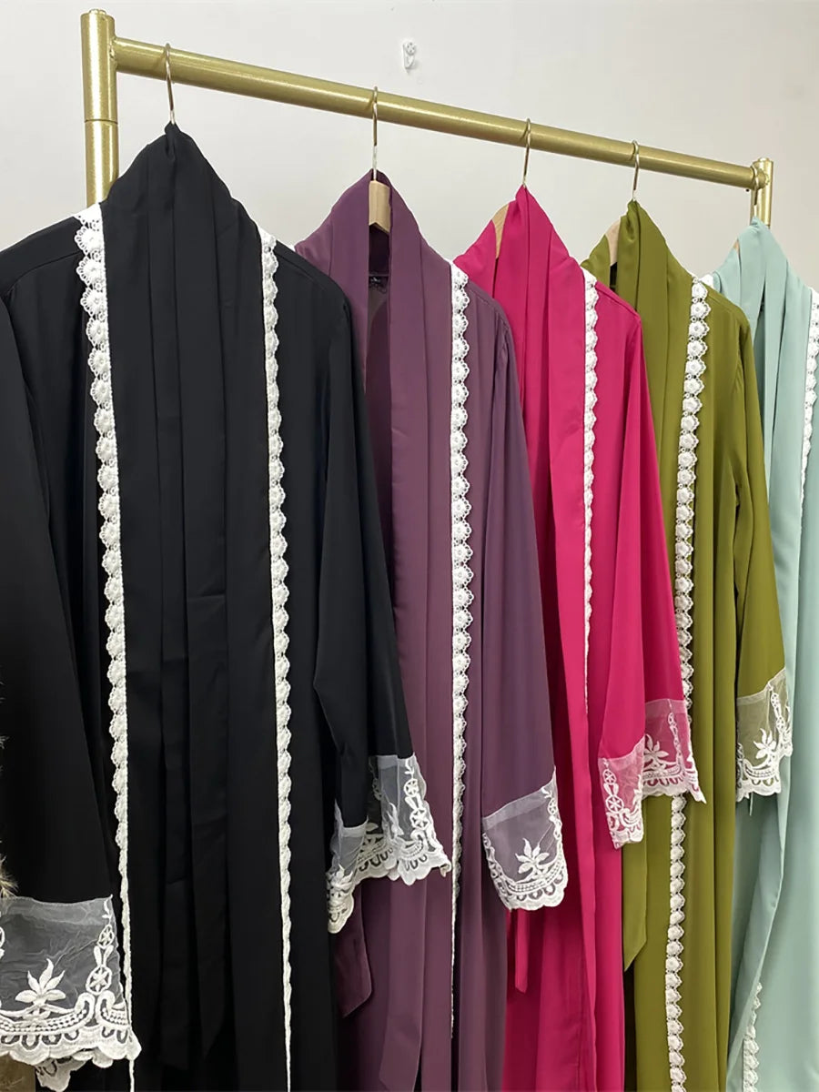 Ramadan Fashion Abaya Dubai Luxury Kimono Muslim Caftan Marocain Modest Robe Kaftans For Women Cardigan Turkey Islam Clothing