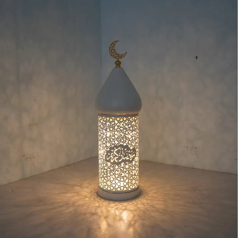 2025 New Decorative Holder Ramadan Decoration Metal Lamp Tea Light Holder for Mantel Table Desk Dining Room Home