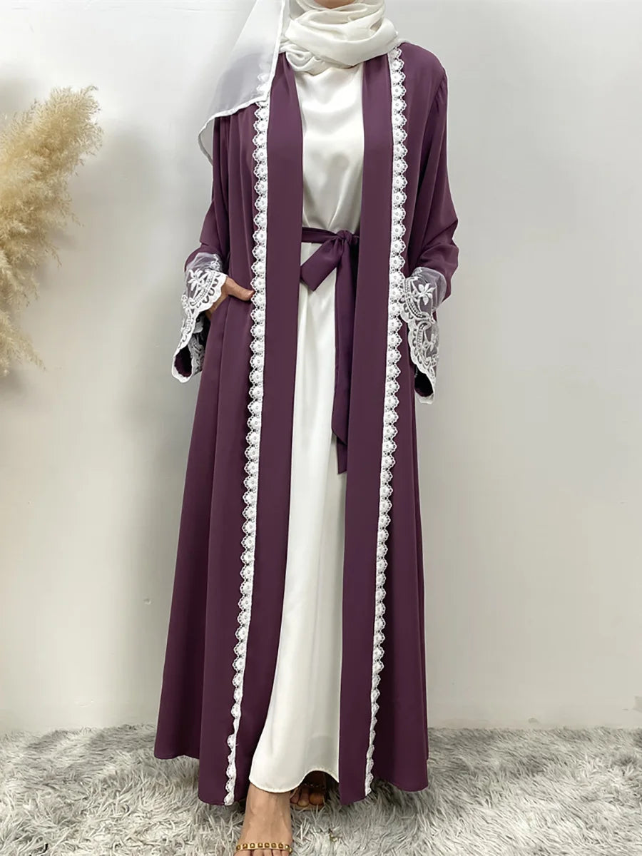 Ramadan Fashion Abaya Dubai Luxury Kimono Muslim Caftan Marocain Modest Robe Kaftans For Women Cardigan Turkey Islam Clothing