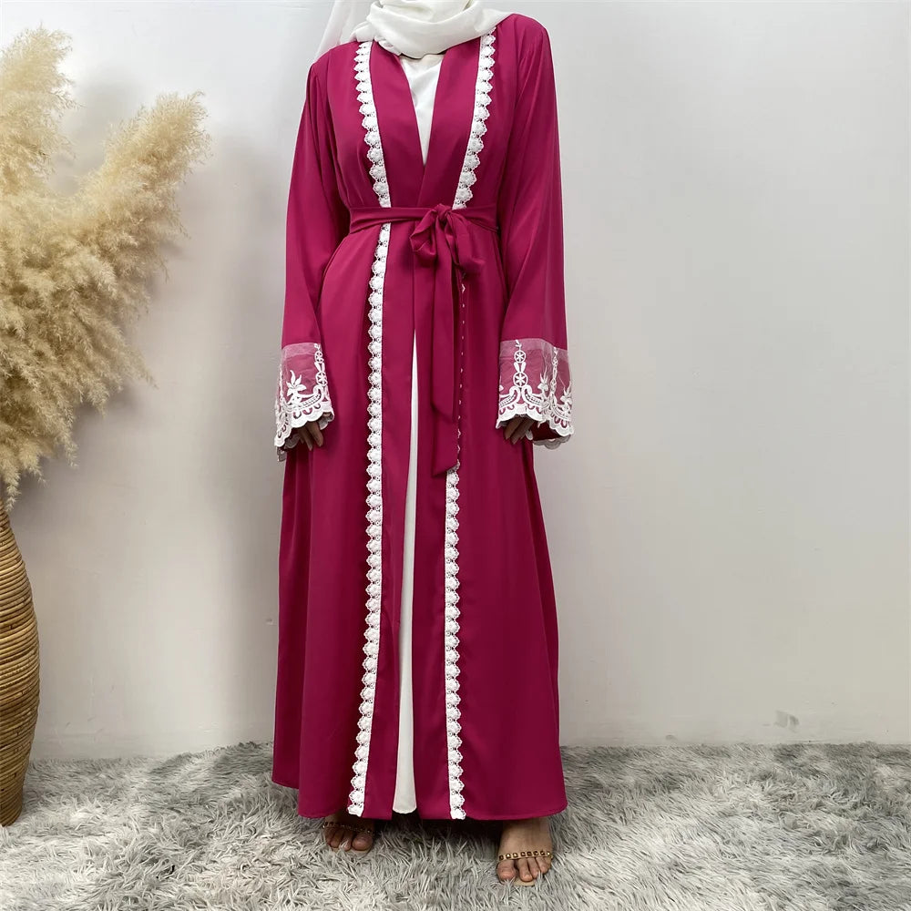 Ramadan Fashion Abaya Dubai Luxury Kimono Muslim Caftan Marocain Modest Robe Kaftans For Women Cardigan Turkey Islam Clothing