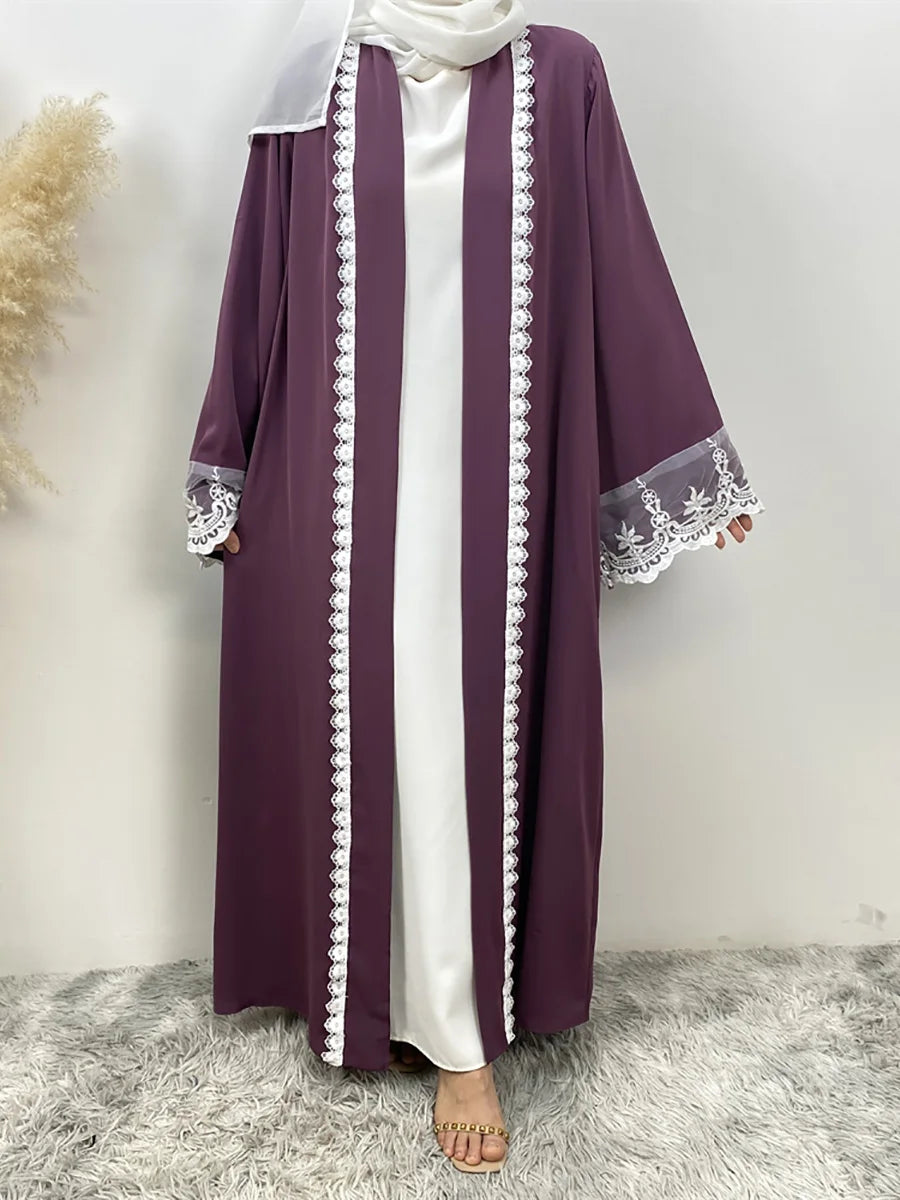 Ramadan Fashion Abaya Dubai Luxury Kimono Muslim Caftan Marocain Modest Robe Kaftans For Women Cardigan Turkey Islam Clothing