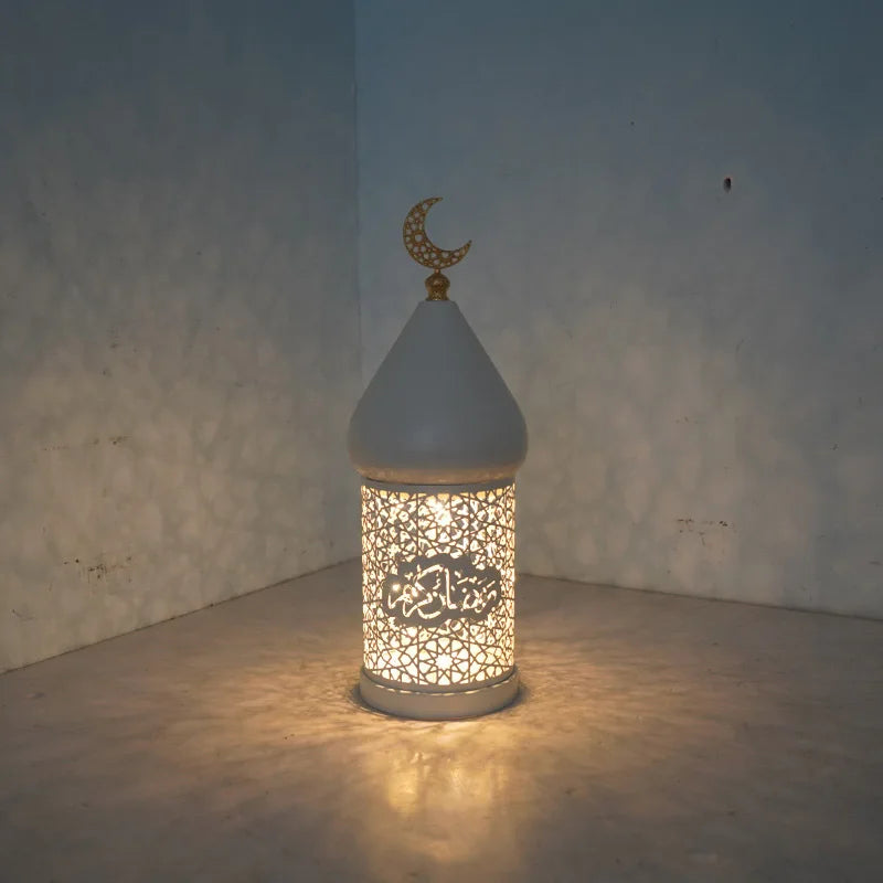 2025 New Decorative Holder Ramadan Decoration Metal Lamp Tea Light Holder for Mantel Table Desk Dining Room Home