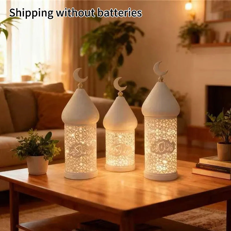 2025 New Decorative Holder Ramadan Decoration Metal Lamp Tea Light Holder for Mantel Table Desk Dining Room Home